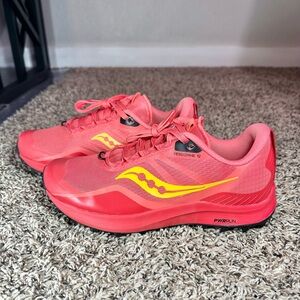 Saucony Peregrine 12 Womens Size 8.5 Coral Redrock Trail Running Hiking Shoes